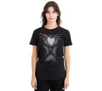 The Nightmare Before Christmas Jack Costume Ladies T Shirt, Black, Noir, XXL Femme