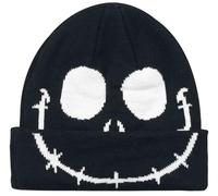 The Nightmare Before Christmas L'Étrange Noël De Monsieur Jack Jack - Sourire Unisexe Bonnet Noir/Blanc 100% Polyacrylique