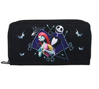 The Nightmare Before Christmas NBX Jack & Sally Spacieux Portefeuille zippé en Polyester Noir