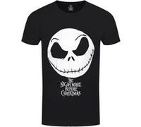 The Nightmare Before Christmas T-Shirt Jack Face & Logo Homme Noir - Taille XXL Noir G
