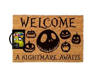 The Nightmare Before Noël Officiel Paillasson 60 X 40 CM Coco PVC Arrière Tapis