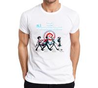 The Nightmare Jack Skellington Sally Beetlejuice T-shirt de Noël pour homme, Blanc., M