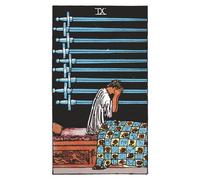 The Nine of Swords: 156 College Ruled Lined Pages (78 leaves), 5x8 Notebook, Journal, Diary, Planner featuring image of The Nine of Swords Tarot card