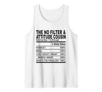 The No Filter & Attitude Cousin Fun Cousins Faits Femmes Hommes Débardeur