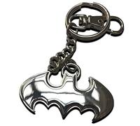 The Noble Collection Batman Shaped Logo Keychain Stainless Steel