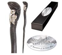 The Noble Collection - Death Eater Snake Character Wand - 13in (34cm) Wizarding World Wand with Name Tag - Harry Potter Film Set Movie Props Wands