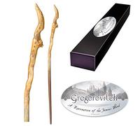The Noble Collection - Gregorovitch Character Wand - 15in (39cm) Wizarding World Wand with Name Tag - Harry Potter Film Set Movie Props Wands