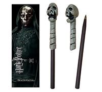 The Noble Collection Harry Potter Death Eater (Skull) Wand Pen and Bookmark