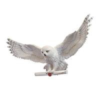 The Noble Collection Harry Potter Hedwig Owl Post Wall Décor - 14in (35cm) Hand-Painted Sculpture - Harry Potter Film Set Movie Props Wand - Gifts for Family, Friends & Harry Potter Fans