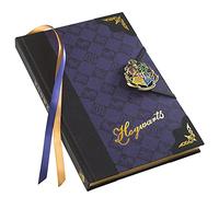 The Noble Collection Harry Potter Hogwarts Journal - 9.75in (25cm) Hardbound Lined with Gilded Edges and Die Cast Enameled Crest - Officially Licensed Film Set Movie Props Gifts