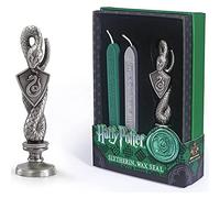 The Noble Collection Sceau à cire Harry Potter Slytherin Métal 16,5 cm Cire verte/argentée Officiel