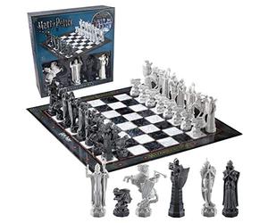 The Noble Collection Harry Potter Wizard Jeu d'échecs - 32 pièces de jeu détaillées - Sous licence officielle Harry Potter Accessoires de film Jouets Cadeaux