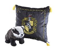 The Noble Collection Hufflepuff House Mascot & Cushion by Officially Licensed 13in (34cm) Harry Potter Toy Dolls Hufflepuff Badger Mascot Plush - for Kids & Adults