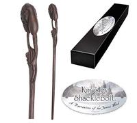The Noble Collection - Kingsley Shacklebolt Character Wand - 14in (35.5cm) Wizarding World Wand with Name Tag - Harry Potter Film Set Movie Props Wands