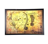 The Noble Collection Le Hobbit: Carte du Seigneur des Anneaux de la Terre du Milieu Multicolore