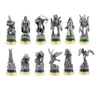 The Noble Collection – Set de pièces d'échecs – Le Seigneur des Anneaux : Les Deux Tours