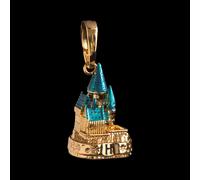 Pendentif Harry Potter - Poudlard Doré Charm Lumos Doré G