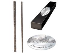 The Noble Collection Replica Harry Potter Baguette Sirius Black peinte à la main avec étui de collection