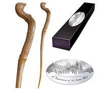 The Noble Collection - Viktor Krum Character Wand - 14in (35cm) Wizarding World Wand with Name Tag - Harry Potter Film Set Movie Props Wands