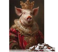 The Noble Hog Puzzle 1000 Pièces Educa Jouet en Bois Cadeau Unique De l'art De La Décoration Jeu Éducatif Challenge Toy Adultes Et Enfants À Partir De 14 Ans 1000pcs (40x28cm)