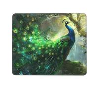 The Noble Peacock Tapis de souris multi-tailles pour bureau, étude et jeu avec forte adhérence et surface épaisse et confortable