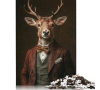 The Noble Reindeer Puzzle 1000 Pièces Educa Jouet en Bois Divertissement Créatif De l'art De La Décoration Jeu Éducatif Challenge Toy Adultes & Enfants des 14 Ans 1000pcs (75x50cm)