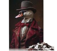 The Noble Swan Puzzles 1000 Pièces Cadeau Unique Jeu Éducatif Défi Jouet À De Qualité Supérieure Peinture Art pour Adultes Et Enfants 1000pcs (75x50cm)