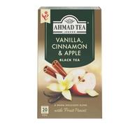 Thé noir Ahmad Vanille Pomme Cannelle - 20 sachets | Doux et chaleureux