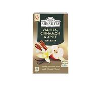 Thé noir Ahmad Vanille Pomme Cannelle - 20 sachets | Doux et chaleureux