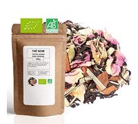 Thé Noir Bio Coktail maison - 100g (40 tasses) - Thé en vrac 100% Agriculture Biologique - Mes-Thés