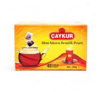 Thé noir Caykur, 40 sachets de thé pour la théière, pack de 3 (3 x 200 g)