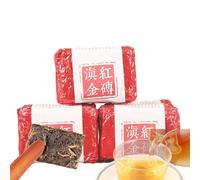 Thé Noir Compressé Yunnan Dianhong Gold Cube Petit Noir Thé Rouge Biologique Vert Fengqing En Feuilles En Vrac Frit à La Main Mûr Aromatisé En Feuilles En Vrac Sans Additifs (500g)