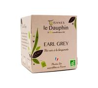 Thé noir earl grey en sachet 36g - Le Dauphin