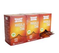 Thé noir épicé Apsara, lot de 3 (60 sachets de thé), Thé Chai Masala, thé noir légèrement épicé aux épices indiennes
