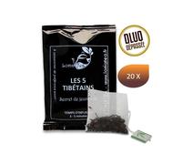 Thé noir LES 5 TIBÉTAINS x 20 infusettes individuelles DLUO DÉPASSÉE - LOMATEA