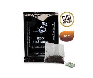 Thé noir LES 5 TIBÉTAINS x 20 infusettes individuelles DLUO DÉPASSÉE - LOMATEA