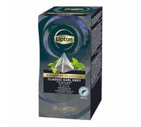 Thé Noir Lipton Exclusive Sélection Earl Grey - 25 sachets pyramide