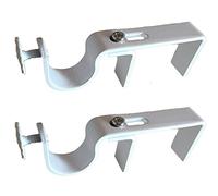 The NoNo Bracket Company Stores montés à l’extérieur Rideau tringle support fixation brun foncé