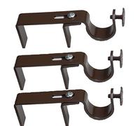 The NoNo Bracket Company Stores montés à l’extérieur Rideau tringle support fixation Marron