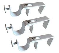 The NoNo Bracket Company Stores montés à l’extérieur Rideau tringle support fixation Marron