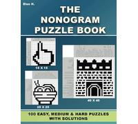 The Nonogram Puzzle book: 100 Easy, Medium and Hard level Hanjie Griddler Picross puzzles