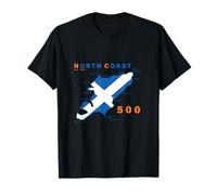 The North Coast 500 NC500 Route d'Écosse avec drapeau écossais T-Shirt