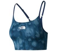 The North Face - Brassière stretch en polyester recyclé - W Flex Bra Print Summit Navy Diffused pour Femme - Taille M Navy M