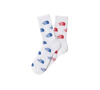 THE NORTH FACE NF0A8BRBR09 EVERYDAY CREW SOCK LOGO - 2P Socks Homme TNF WHTE/TNF RED/TNF BL Taille XS