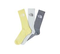 THE NORTH FACE Chaussettes de sport citron / gris clair / gris foncé / blanc, Taille 44-46