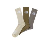 THE NORTH FACE Chaussettes de sport 'Multi Sport Cush' sable / pierre / olive / blanc, Taille 41-43