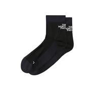 THE NORTH FACE Chaussettes de sport 'Trail Run' noir / blanc, Taille 44-46