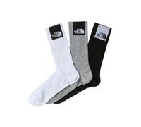 The North Face - Multi Sport Fine Box Cush Crew Sock 3-Pack - Chaussettes multifonctions - Unisex S | EU 38-40 - white / black / monument grey