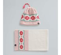 The North Face Ensemble Bonnet Et Écharpe Cabin Ski Tuke White Dune-tnf Red-evergreen-tassel Taille Taille Unique male