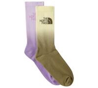 The North Face - Chaussettes mi-hautes Everyday Dip Dye - Lot de 2 paires Vert/Rose EU 42-45